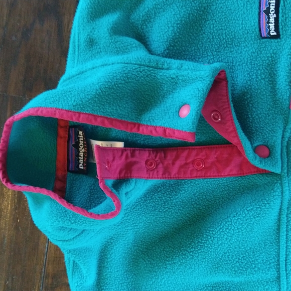 Patagonia synchilla teal snap re tool pullover - Picture 4 of 7